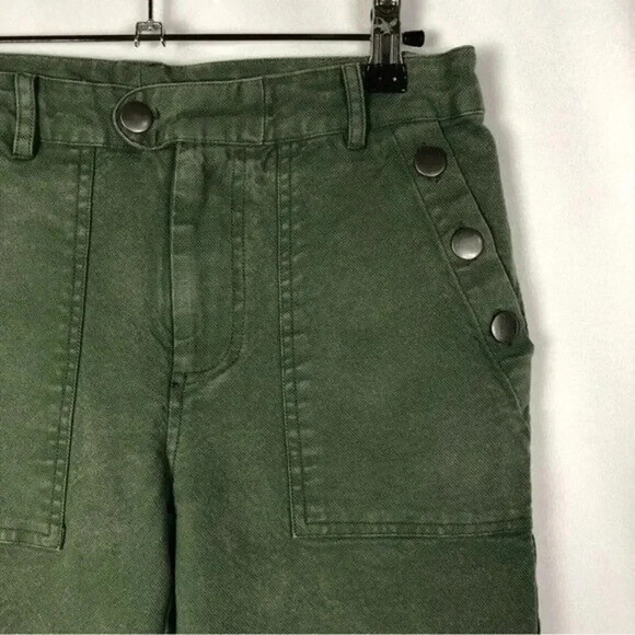 Chaser Hunter Green Vintage Canvas Bermuda Shorts S - Picture 3 of 4